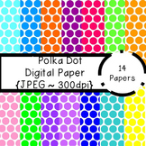 Big Polka Dots Digital Paper