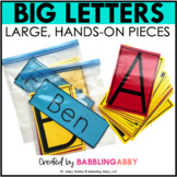 Big Printable Letters for Building Names, Sight Words, Bul