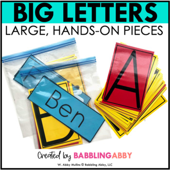 Preview of Big Printable Letters for Building Names, Sight Words, Bulletin Boards  - Decor