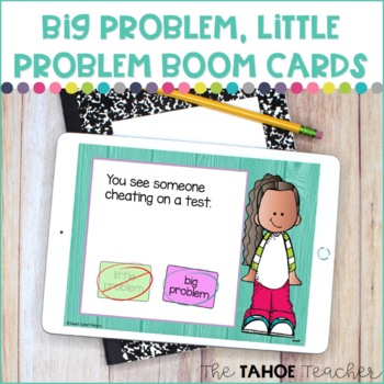 Preview of Big Problem, Little Problem Boom Cards