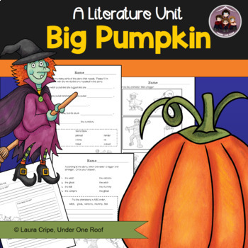 Preview of Big Pumpkin A Literature Unit for Halloween