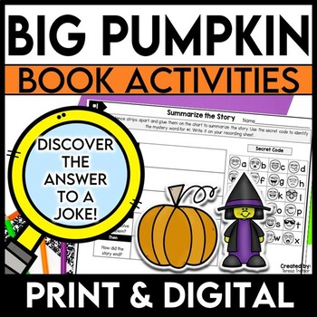 Preview of Big Pumpkin Book Activities for HALLOWEEN