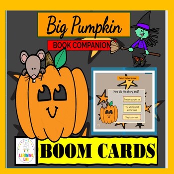 Preview of Big Pumpkin Book Companion BOOM CARDS