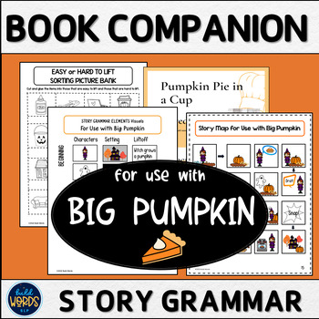 Preview of Halloween Book Companion for Use with Big Pumpkin Speech and Language Therapy