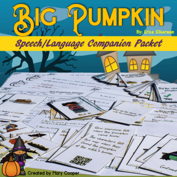 Preview of Big Pumpkin Speech Language Book Companion