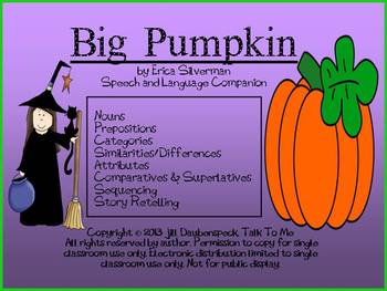 Preview of Big Pumpkin: Speech and Language Companion