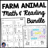 Farm Animal Word Searches and Math Fact Worksheets Plus Th