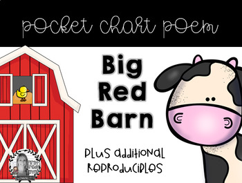 Preview of Big Red Barn {Pocket Chart Poem Kit}