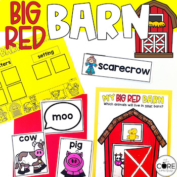 Preview of Big Red Barn Preschool Read Aloud Activities - Farms PreK Lesson Plan