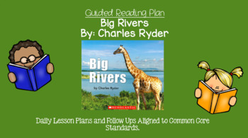 Preview of Big Rivers (Level F) Guided Reading Lesson Plan