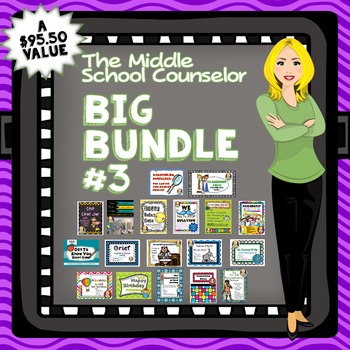 Preview of Big School Counseling Bundle #3