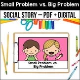 Big Small Social Problem Solving Cleaning Up Social Story 