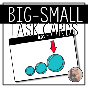 Preview of Big Small Task Card Speech Therapy