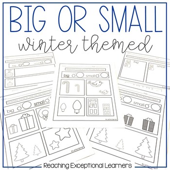 Preview of Big or Small Winter Worksheets