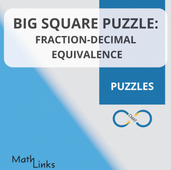 Preview of Big Square Puzzle: Fraction-Decimal Equivalence