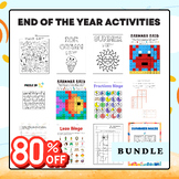 End of The Year Activities Super Growing BUNDLE: Puzzles, 