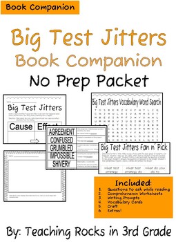 Preview of Big Test Jitters Book Companion