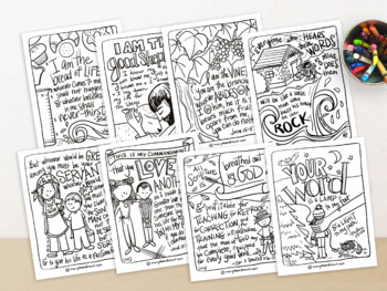 big truths for little hearts set 2 of 8 handdrawn bible