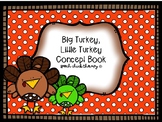 Big Turkey, Little Turkey Concept Book for Speech Therapy