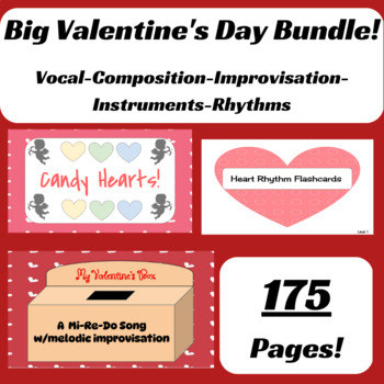 Preview of Big Valentine's Day Bundle Vocal-Composition-Improvisation-Instruments-Rhythms
