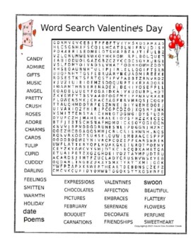 Big Valentine's Day Word Search by Scorton Creek Publishing - Kevin Cox