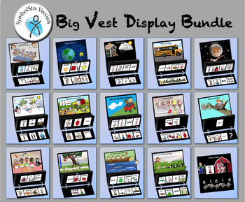 Preview of Big Vest Display Bundle - SymbolStix