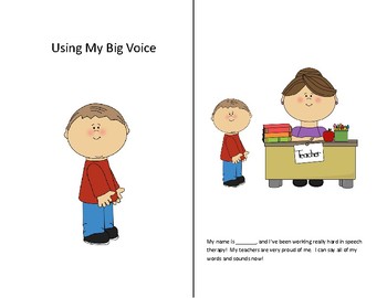 Big Voice Social Story Boy and Girl