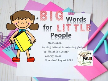 Preview of Big Words for Little People-Jamie Lee Curtis- Book Resource #1
