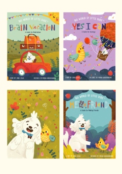 Preview of Big World of Little Dude Book Series: Meditation, Friendship and Courage