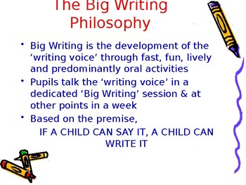 Preview of Big Write Big Writing Teaching Materials Lessons Planning Creative Writing