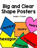Big and Clear Shape Posters