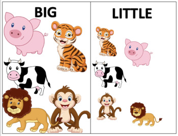 Big Little Animals Teaching Resources | TPT