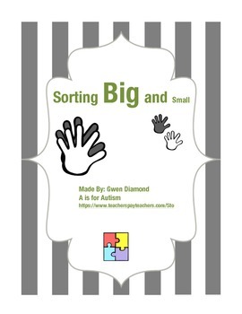 Preview of Big and Little Sort - Autism Spectrum Disorders