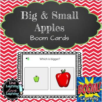 Preview of Big and Small Apples | Boom Cards