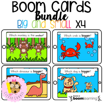 Preview of Big and Small BUNDLE - Basic Concepts Boom Cards