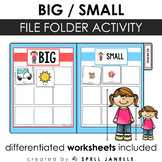 Big and Small File Folder Sorting Activity Special Educati
