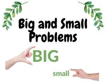 Preview of Big and Small Problems Social Story