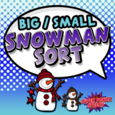 Big and Small Snowman (File Folder & BOOM Cards)
