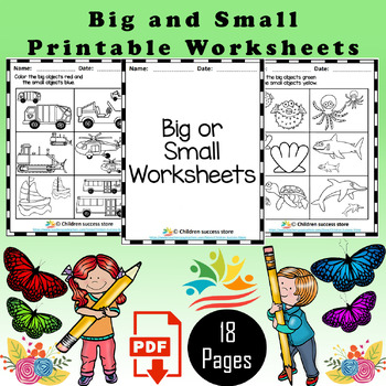 Preview of Big and Small Worksheets