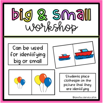 Preview of Big and Small Workshop