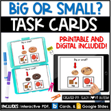 Big or Small | Identifying Size | Math Printable Task Card
