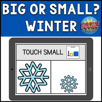 Preview of Big or Small? Winter Boom Cards