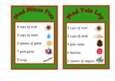 Big set Christmas Mud Kitchen Recipe cards EYFS counting m