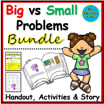 Preview of Big vs Small Problem BUNDLE Story, Activities, Handout