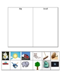 Big vs. Small Sort Properties of matter