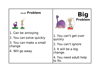 Preview of Big vs small problem poster