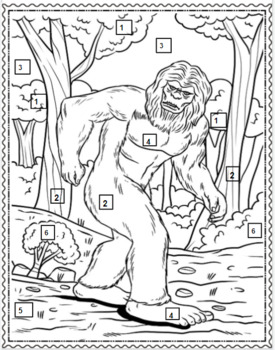 bigfoot printable coloring pages