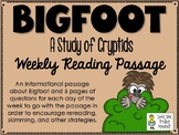 Bigfoot - Cryptids - Weekly Reading Passage and Questions