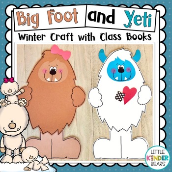 Preview of Winter | New Years | Bigfoot and Yeti | Craft and Class Book