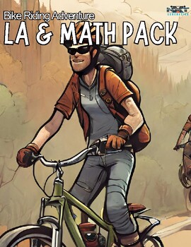 Preview of Bike Riding Adventure LA&Math Activity Pack